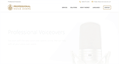 Desktop Screenshot of professionalvoiceovers.com